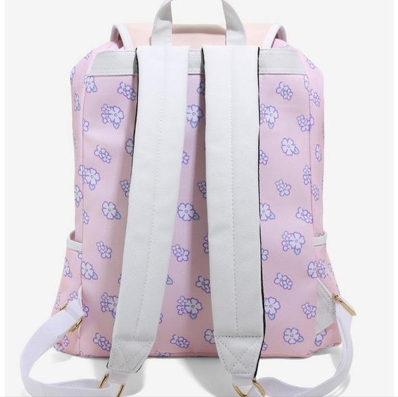 New Loungefly My Melody Pastel Floral Slouch Backpack 💗 - Picture 3 of 5